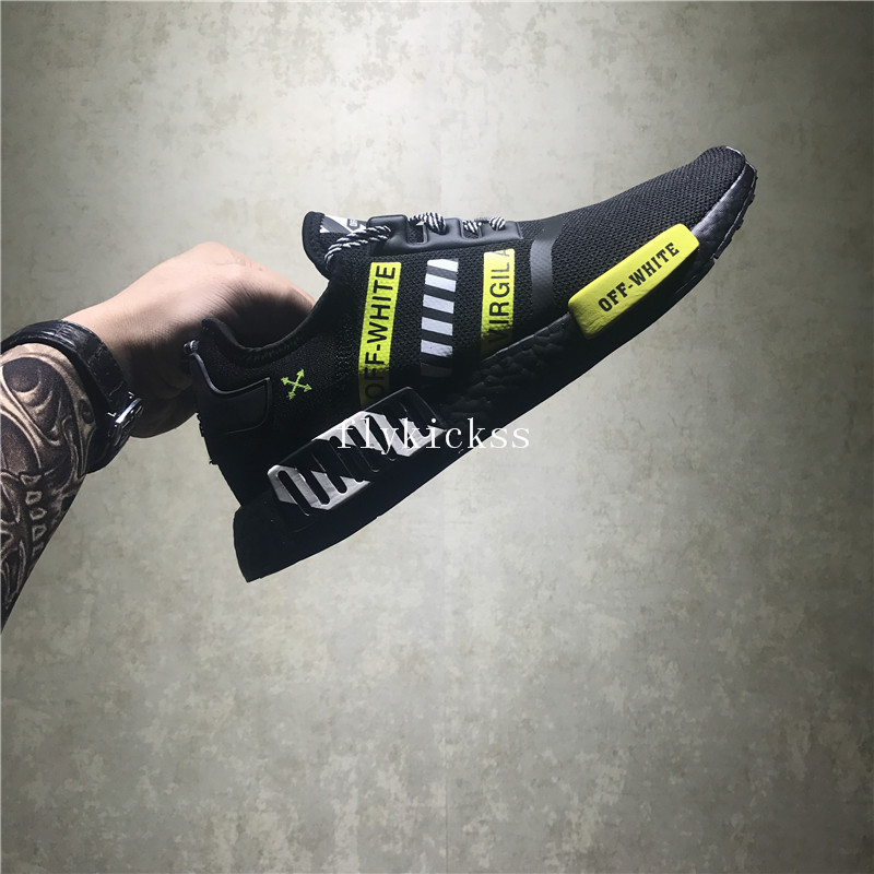 Off White x Adidas NMD R1 Boost Black